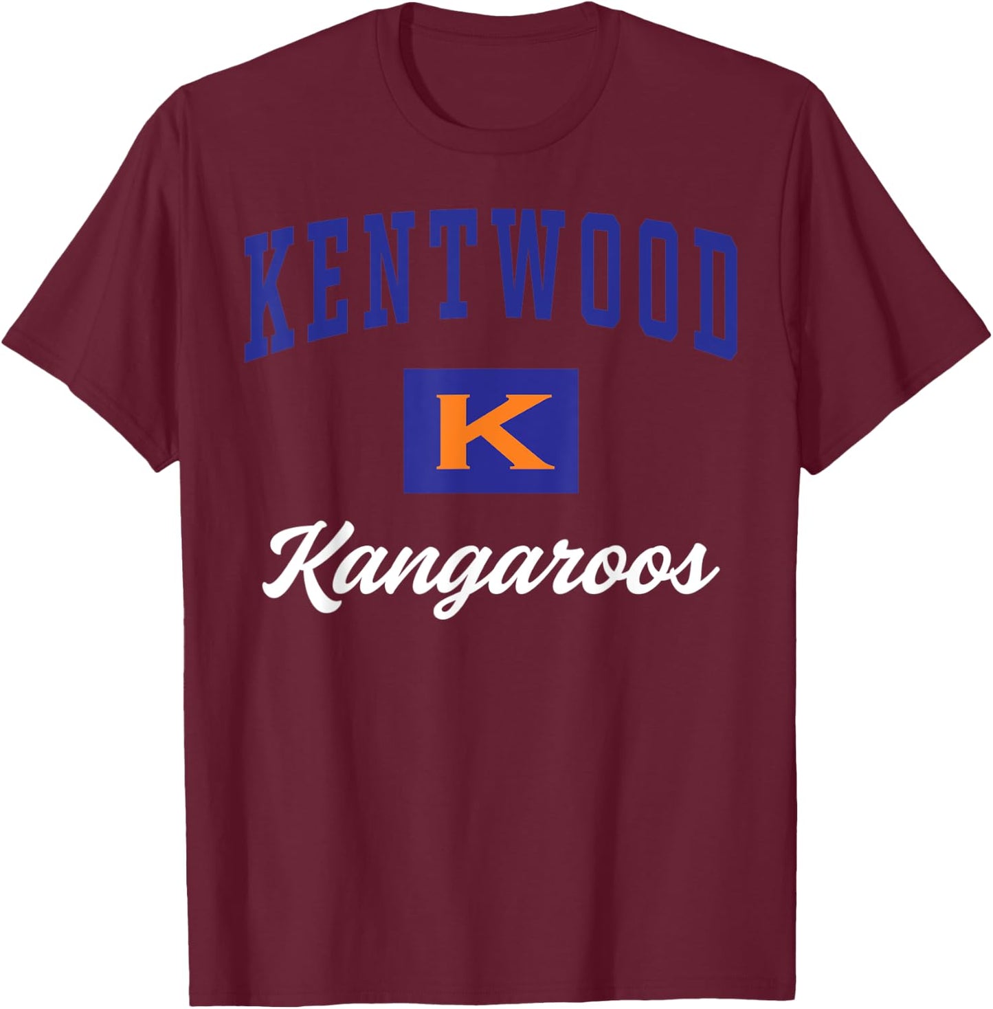 Kentwood High School Kangaroos C3 T-Shirt - T-Shirt | Maroon