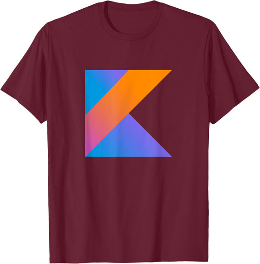 Kotlin Programming Language Logo for Kotlin Programmers Gift T-Shirt - T-Shirt | Maroon