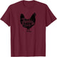 "Stop looking at my cock!" in distressed black T-Shirt - T-Shirt | Maroon