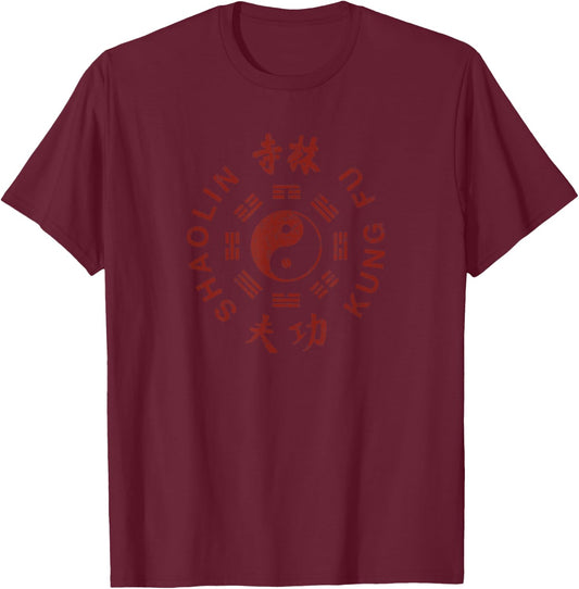 Shaolin Kung Fu Chinese Martial Arts T-Shirt - T-Shirt | Maroon