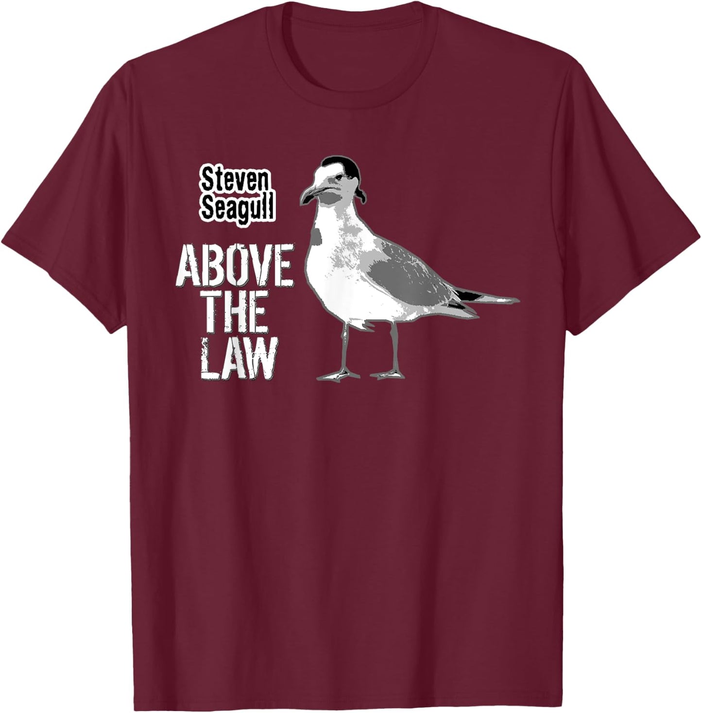 Steven Seagull T-Shirt - T-Shirt | Maroon