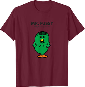 Mr. Men Mr. Fussy T-Shirt - T-Shirt | Maroon