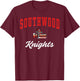 Southwood High School Knights T-Shirt - T-Shirt | Maroon