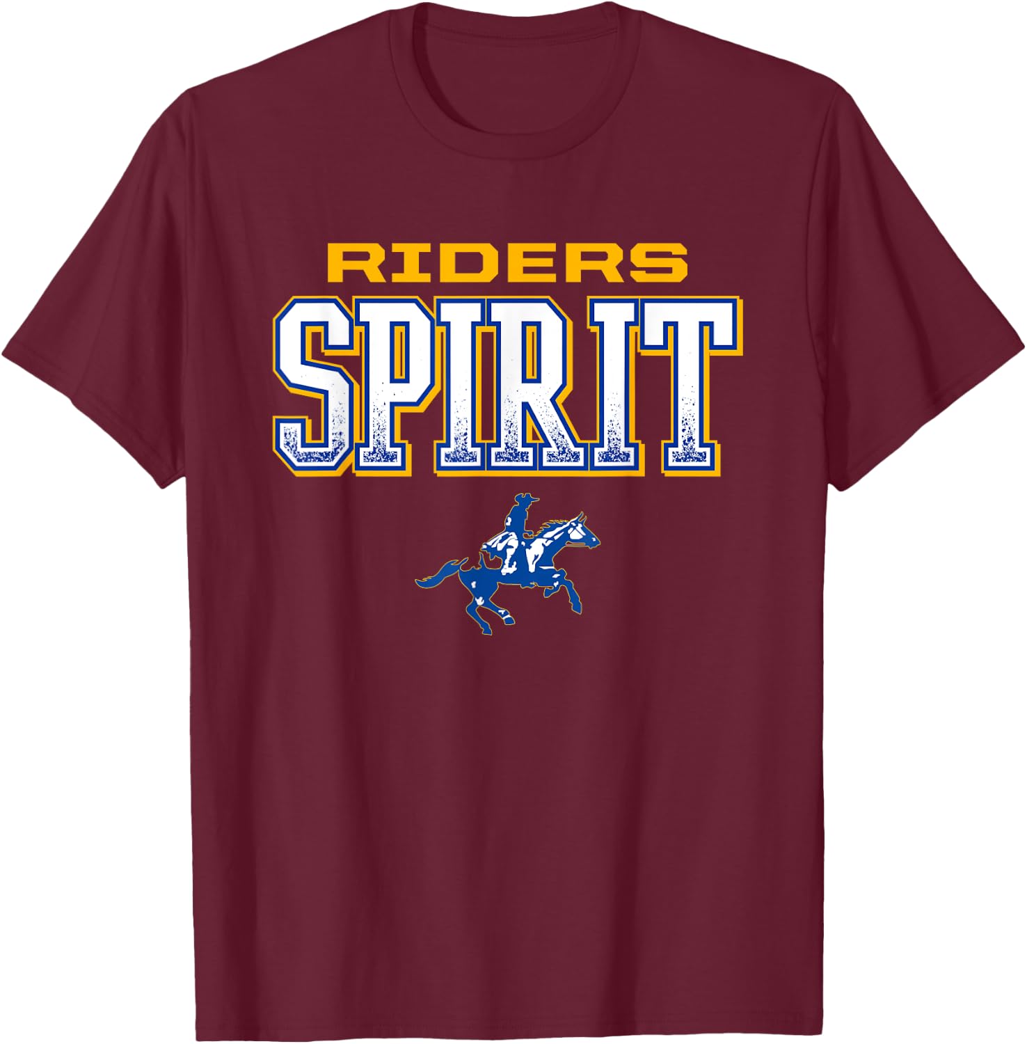 Caesar Rodney Riders Logo Spirit HS T-Shirt - T-Shirt | Maroon