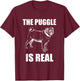 The Puggle is Real t shirt T-Shirt - T-Shirt | Maroon