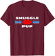Gay Snuggle Pup Play Shirt Adult Puppy BDSM Kink Gear T-Shirt - T-Shirt | Maroon