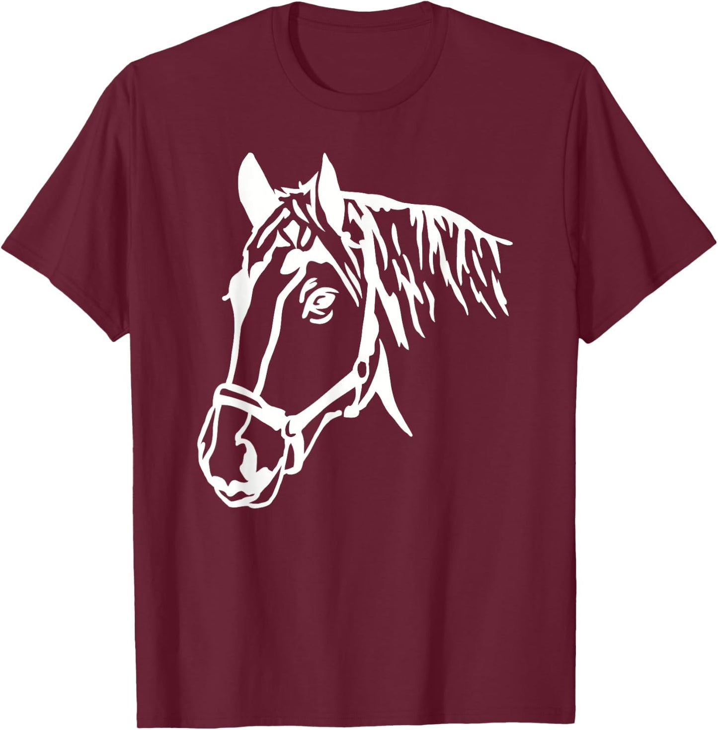 Horse head T-Shirt - T-Shirt | Maroon