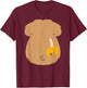 Halloween Gorilla Monkey Chest Lazy DIY Costume Funny Shirt T-Shirt - T-Shirt | Maroon
