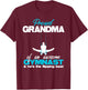 Proud Grandma of an Awesome Boy Gymnast Rings Competition T-Shirt - T-Shirt | Maroon