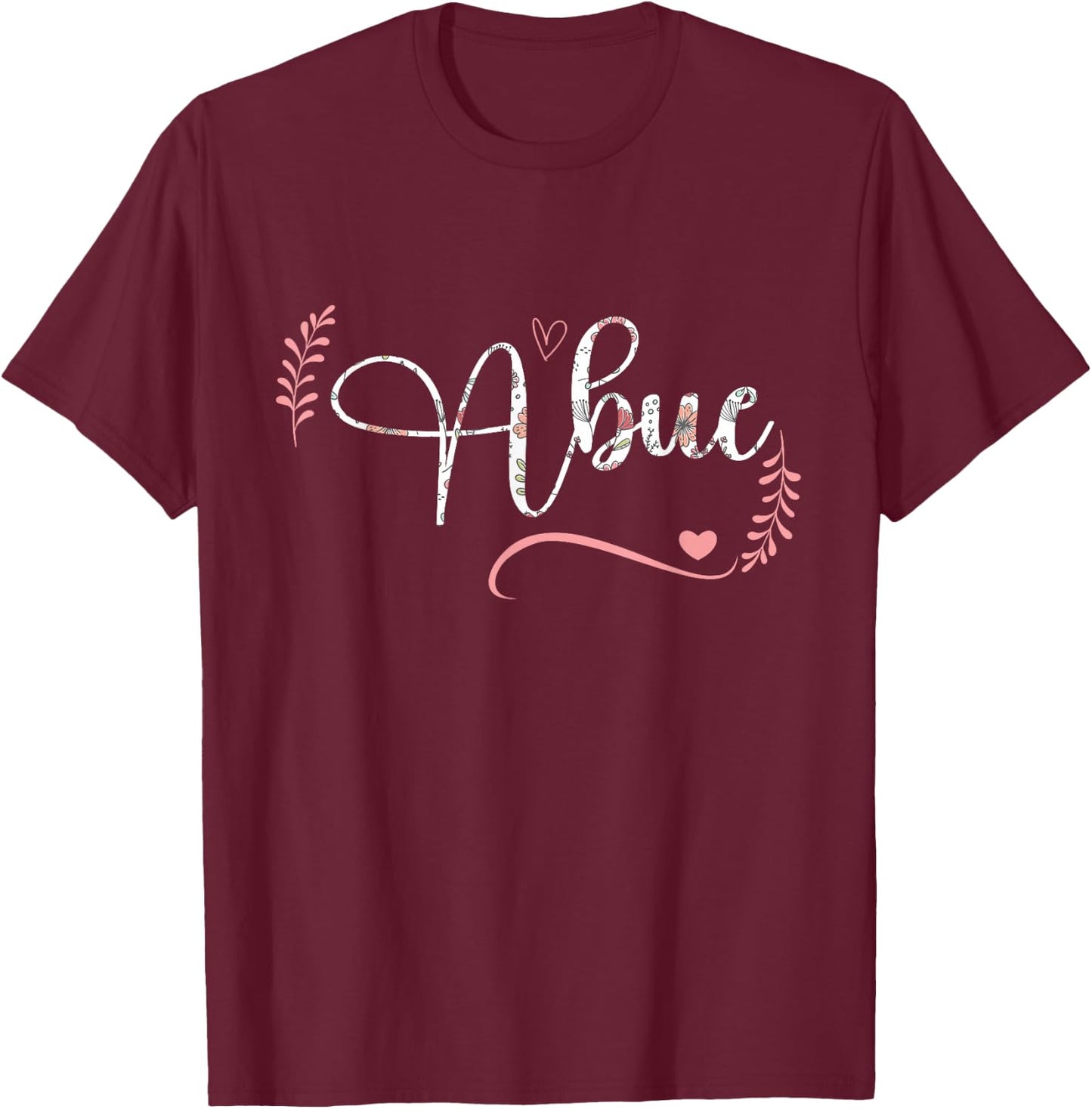Abue Floral Grandma Christmas Mother's Day Grandparents T-Shirt - T-Shirt | Maroon