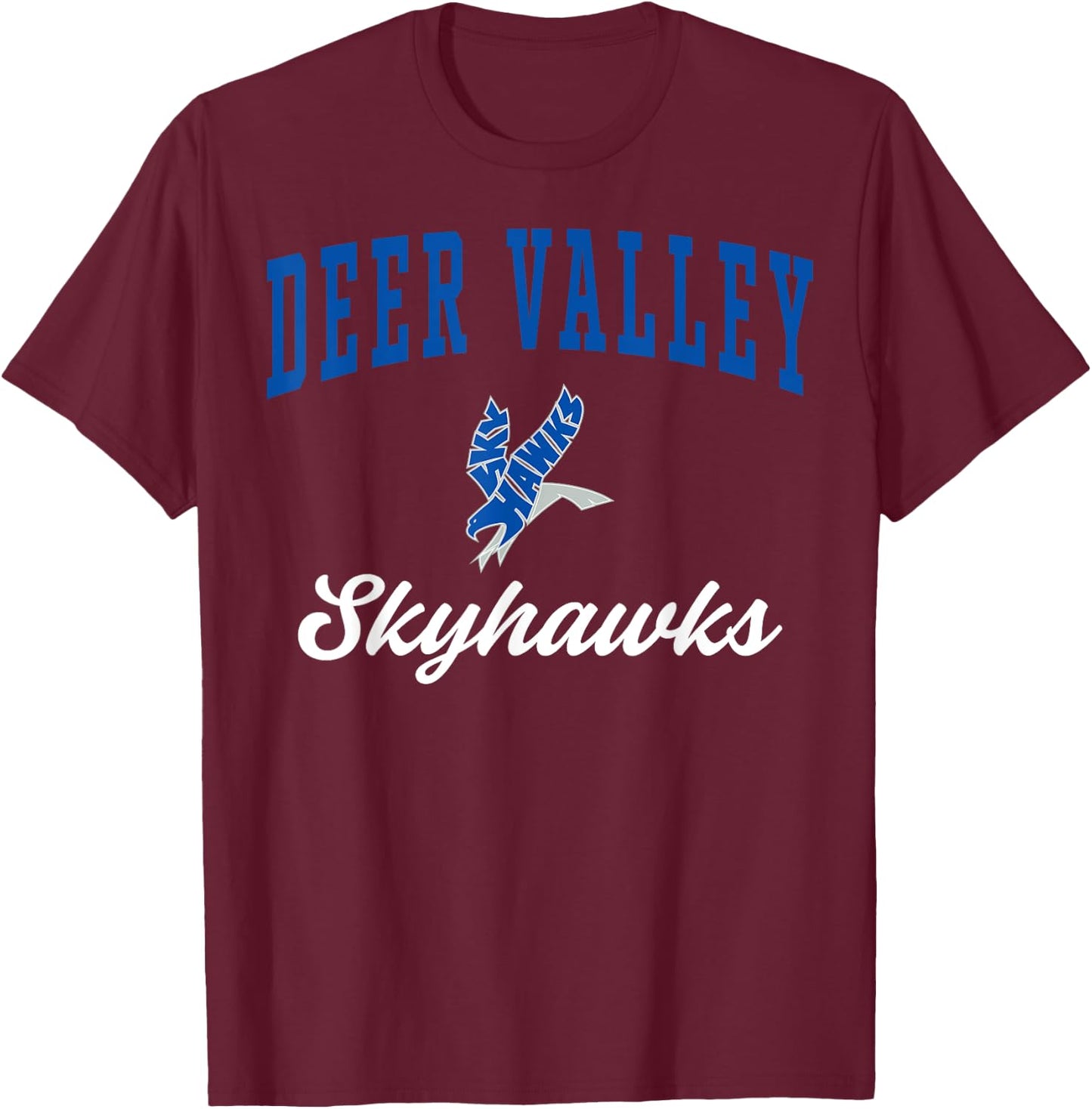 Deer Valley High School Skyhawks C3 T-Shirt - T-Shirt | Maroon