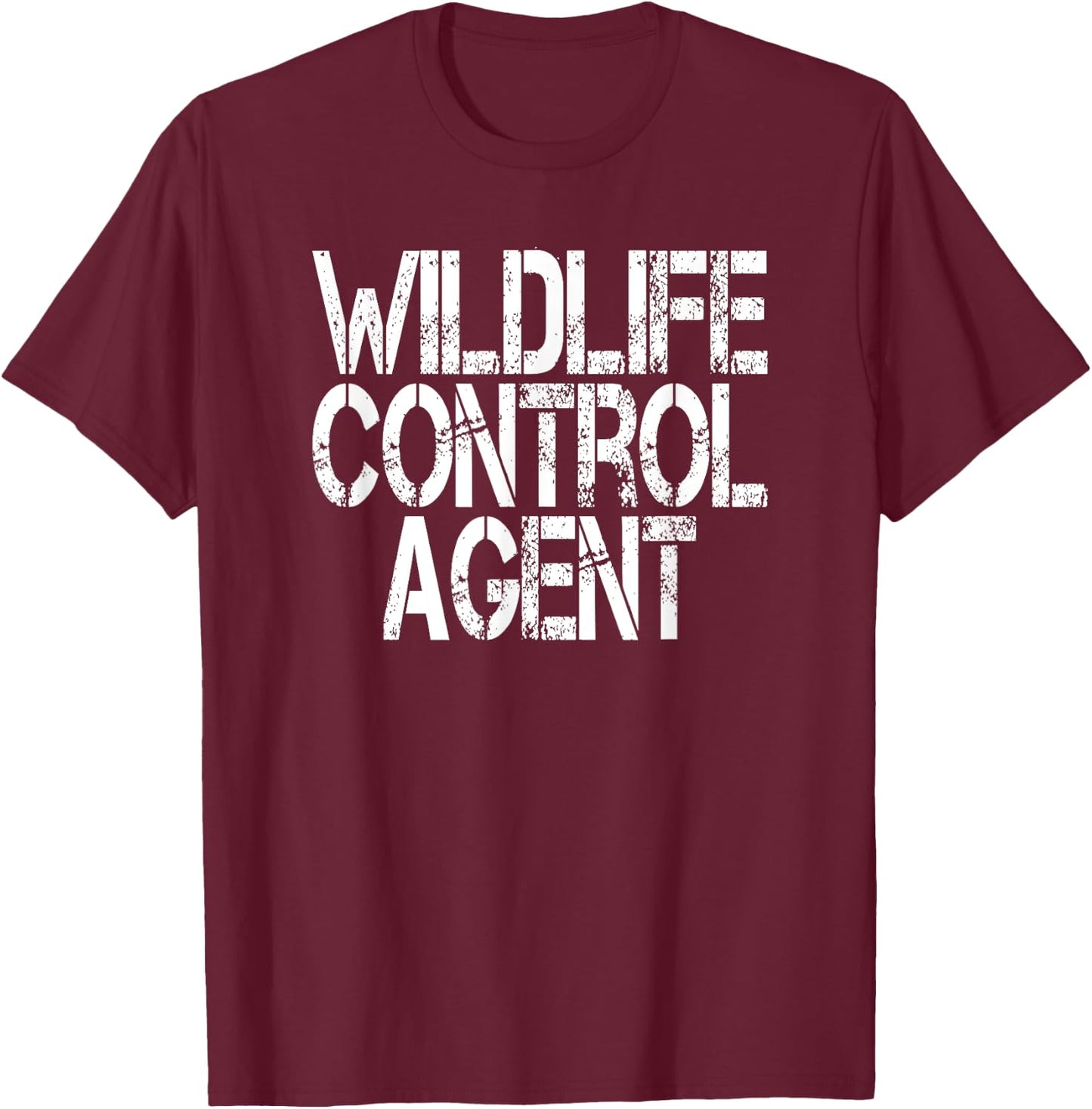 Wildlife Control Agent Halloween Costume Game Warden T-Shirt - T-Shirt | Maroon