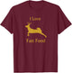 I Love Fast Food Shirt, Deer Hunting Shirt T-Shirt - T-Shirt | Maroon
