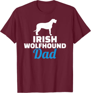 Irish Wolfhound dad T-Shirt - T-Shirt | Maroon