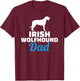 Irish Wolfhound dad T-Shirt - T-Shirt | Maroon