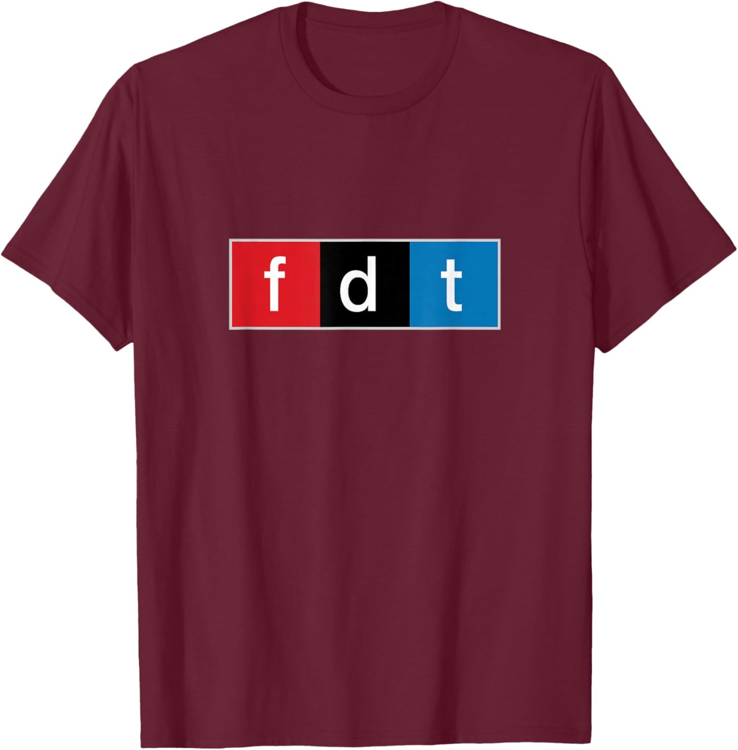 Foxtrot Delta Tango Protest Pun T-Shirt - T-Shirt | Maroon
