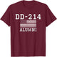Patriotic DD-214 Alumni T-Shirt - T-Shirt | Maroon