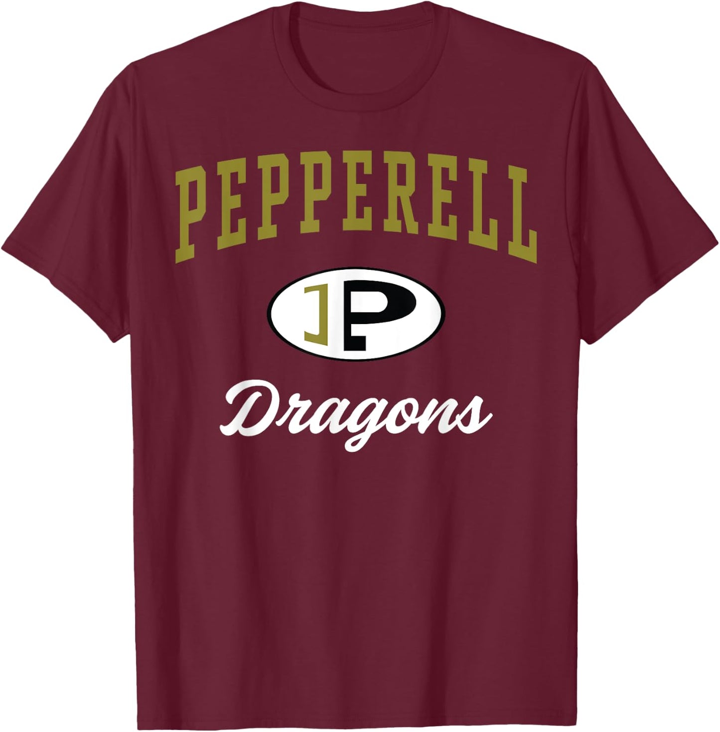 Pepperell High School Dragons C3 T-Shirt - T-Shirt | Maroon
