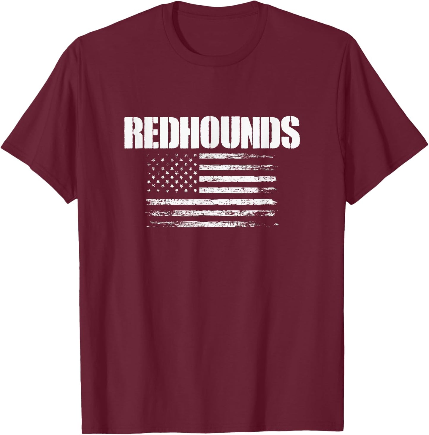 Corbin Redhounds USA Flag Pride T-Shirt - T-Shirt | Maroon