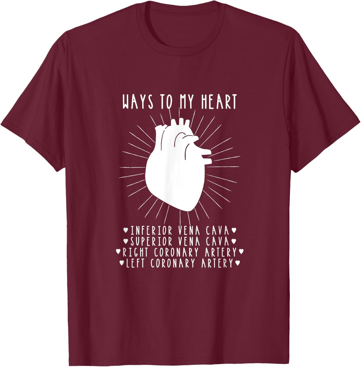 Funny Cardiologist Gift Medical Student T-Shirt - T-Shirt | Maroon