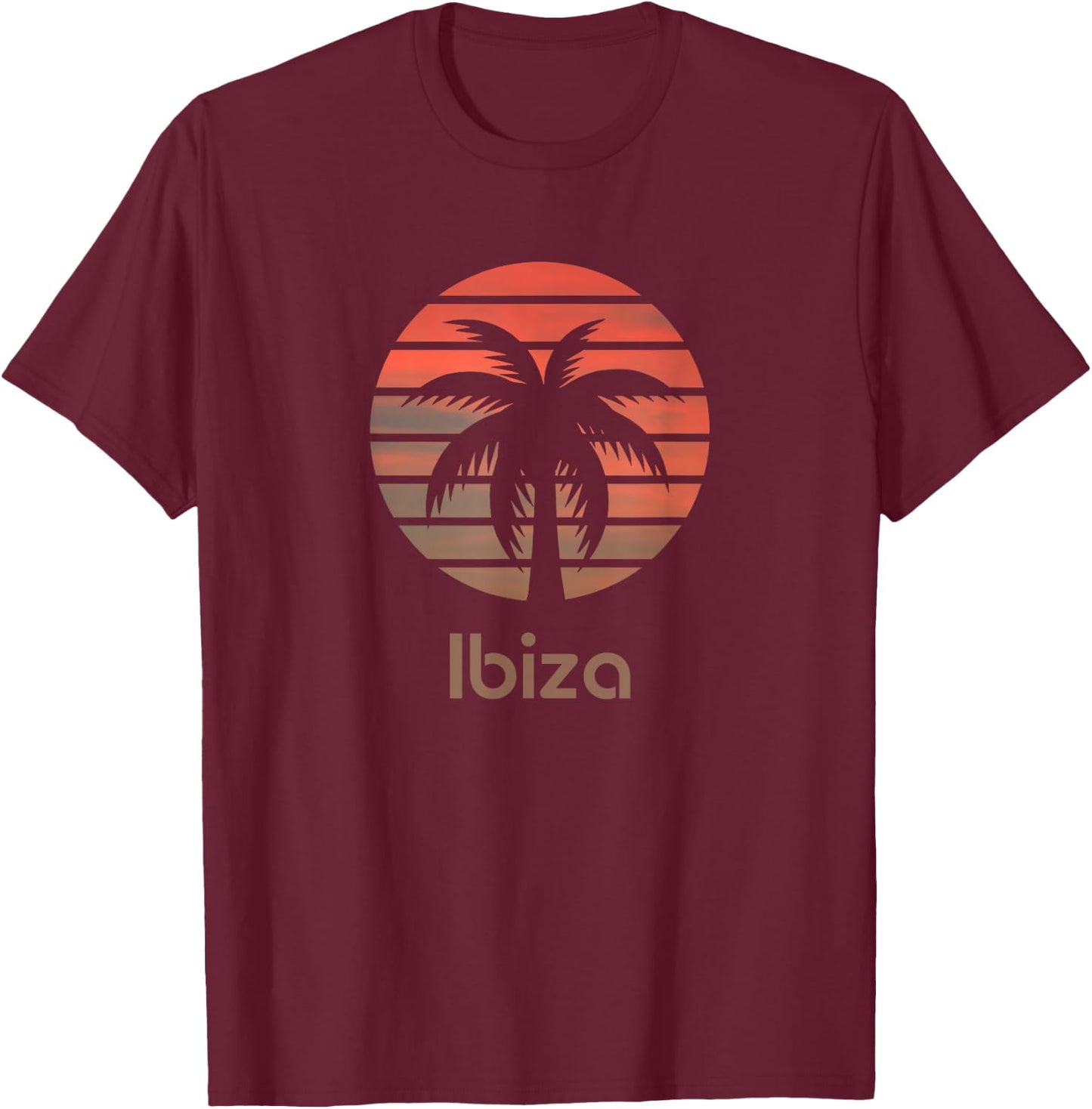 Ibiza Travel, Holiday & Vacation T-Shirt - T-Shirt | Maroon