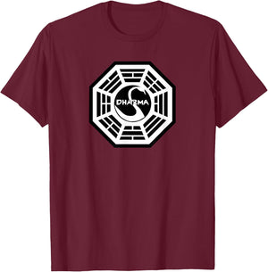 Lost The Swan Logo T-Shirt - T-Shirt | Maroon