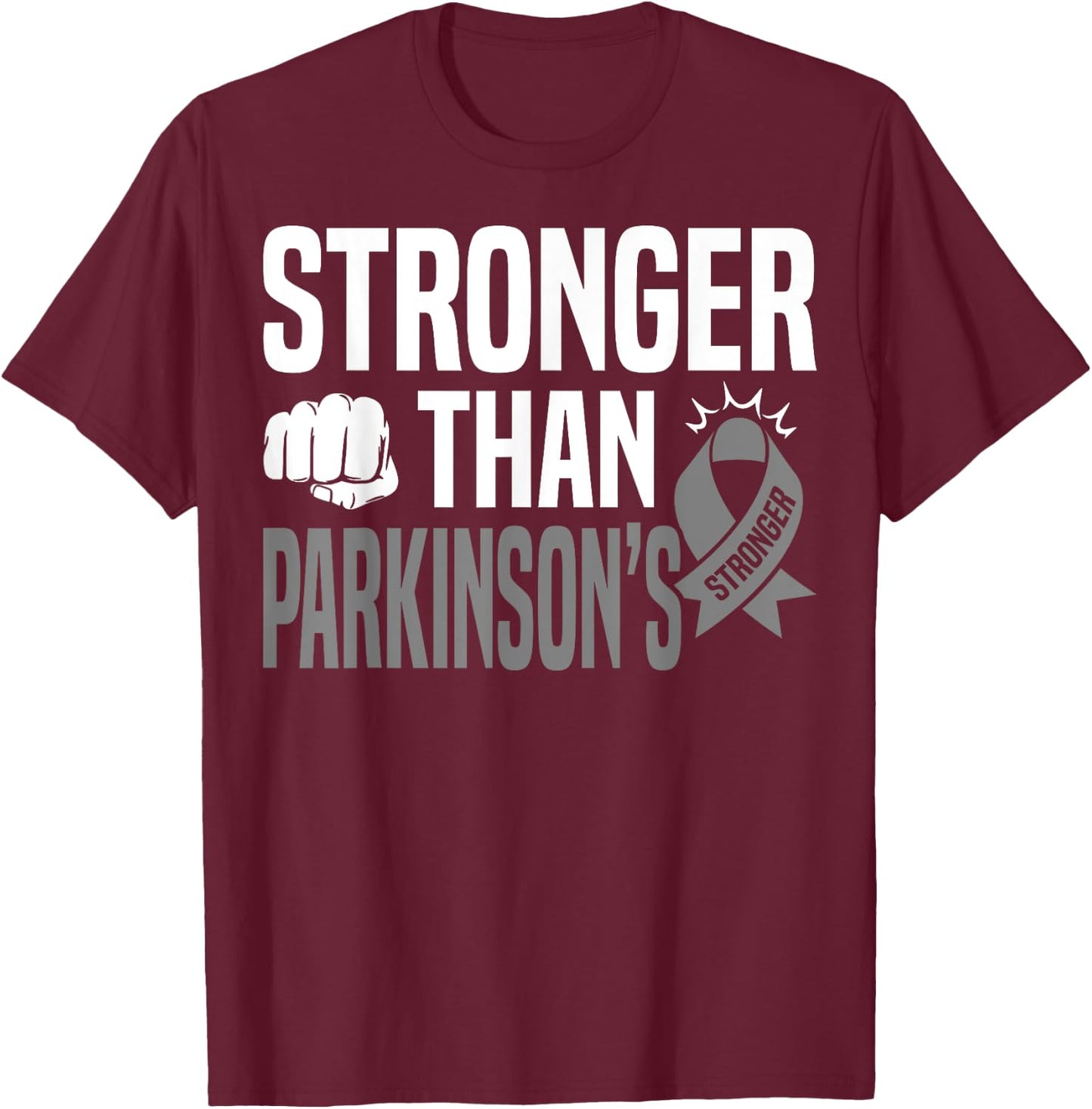 PD - Parkinson Disease Awareness T Shirt T-Shirt - T-Shirt | Maroon