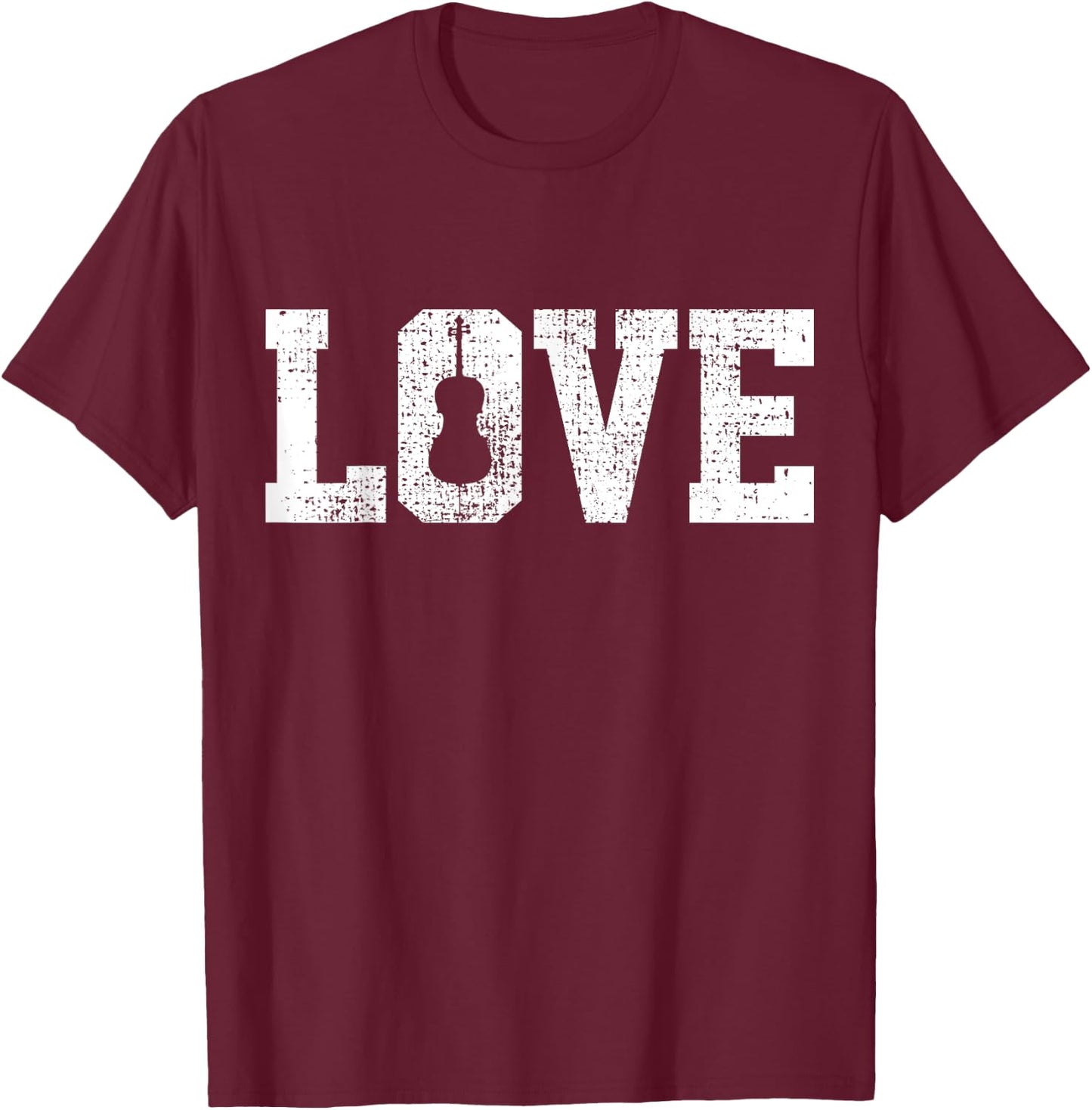 Violin T-Shirt - T-Shirt | Maroon
