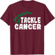 Tackle Liver Cancer Shirt For Football Lovers Fans T-Shirt - T-Shirt | Maroon