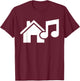 House Music T-Shirt - T-Shirt | Maroon