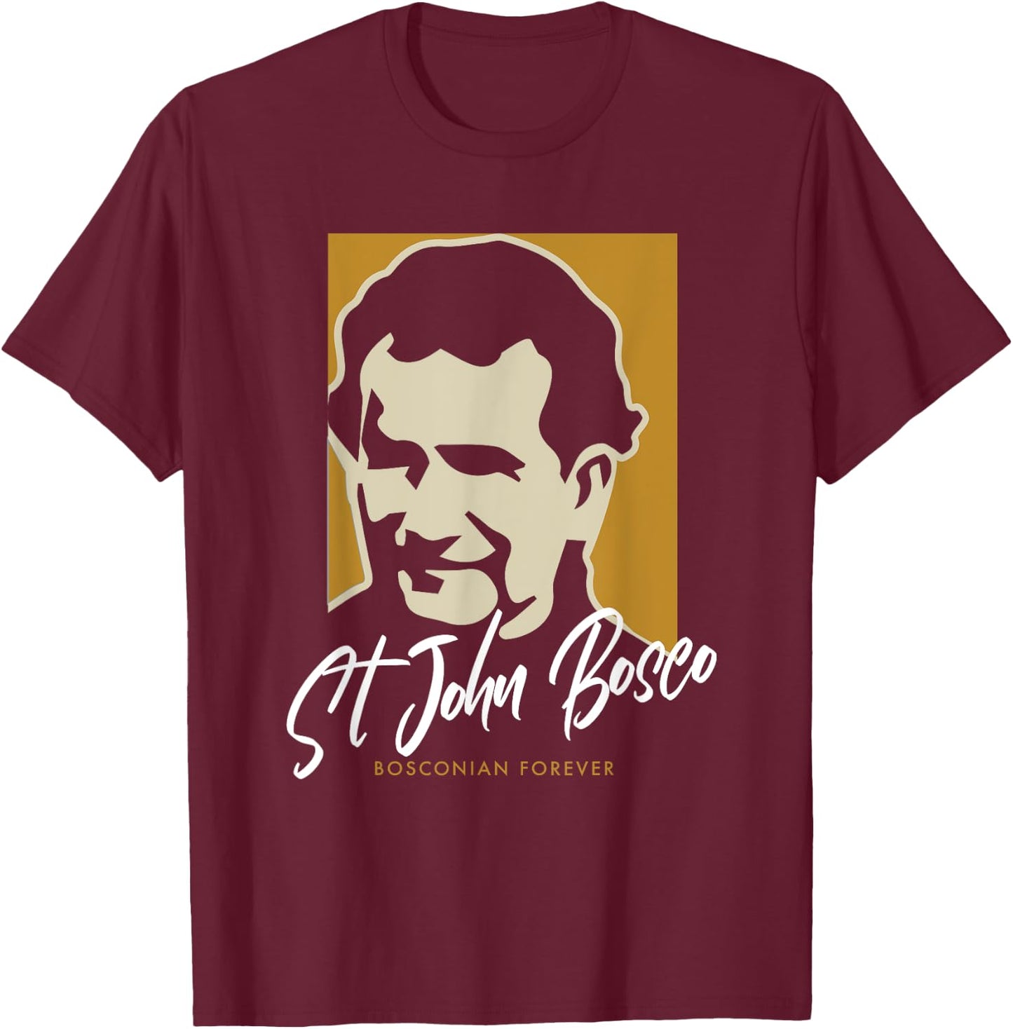 Bosconian. Students of St. John Bosco T-Shirt - T-Shirt | Maroon