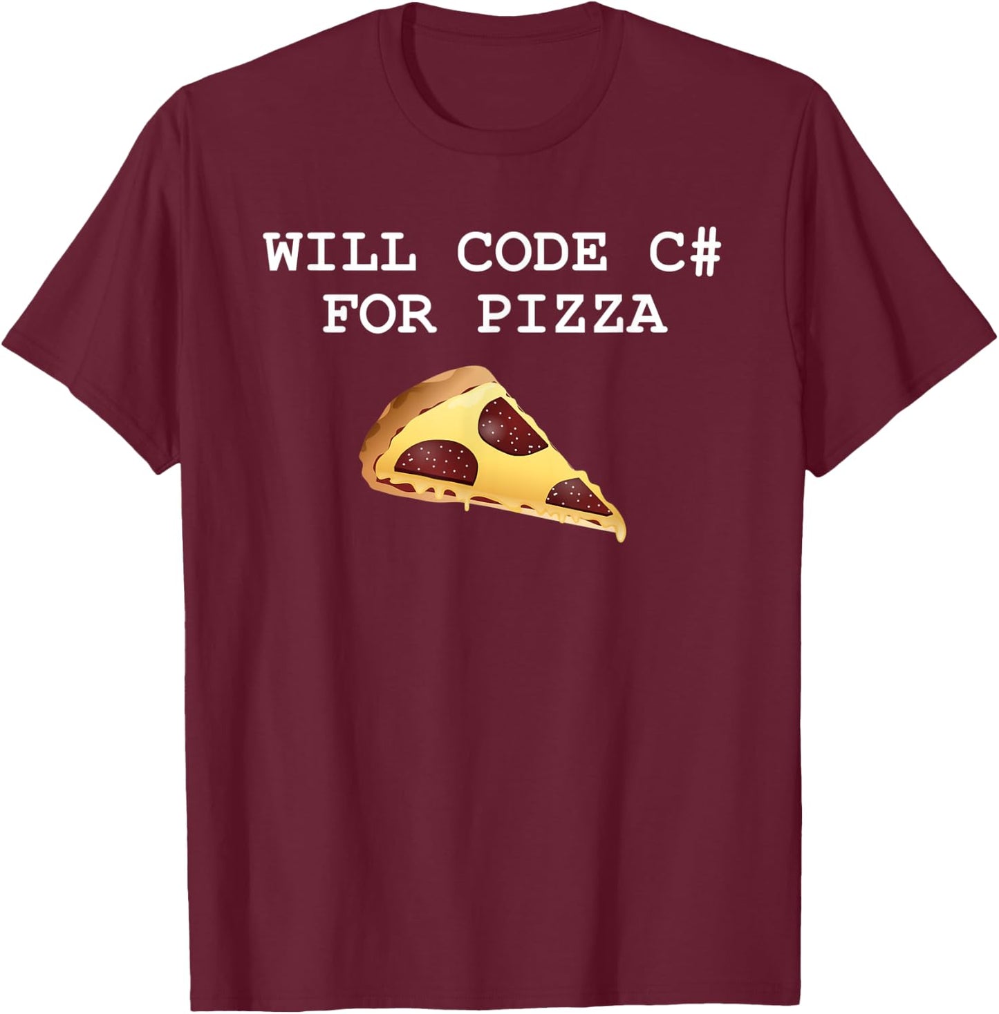Funny C# Programming Joke Programmer C# Developer CS T-Shirt - T-Shirt | Maroon