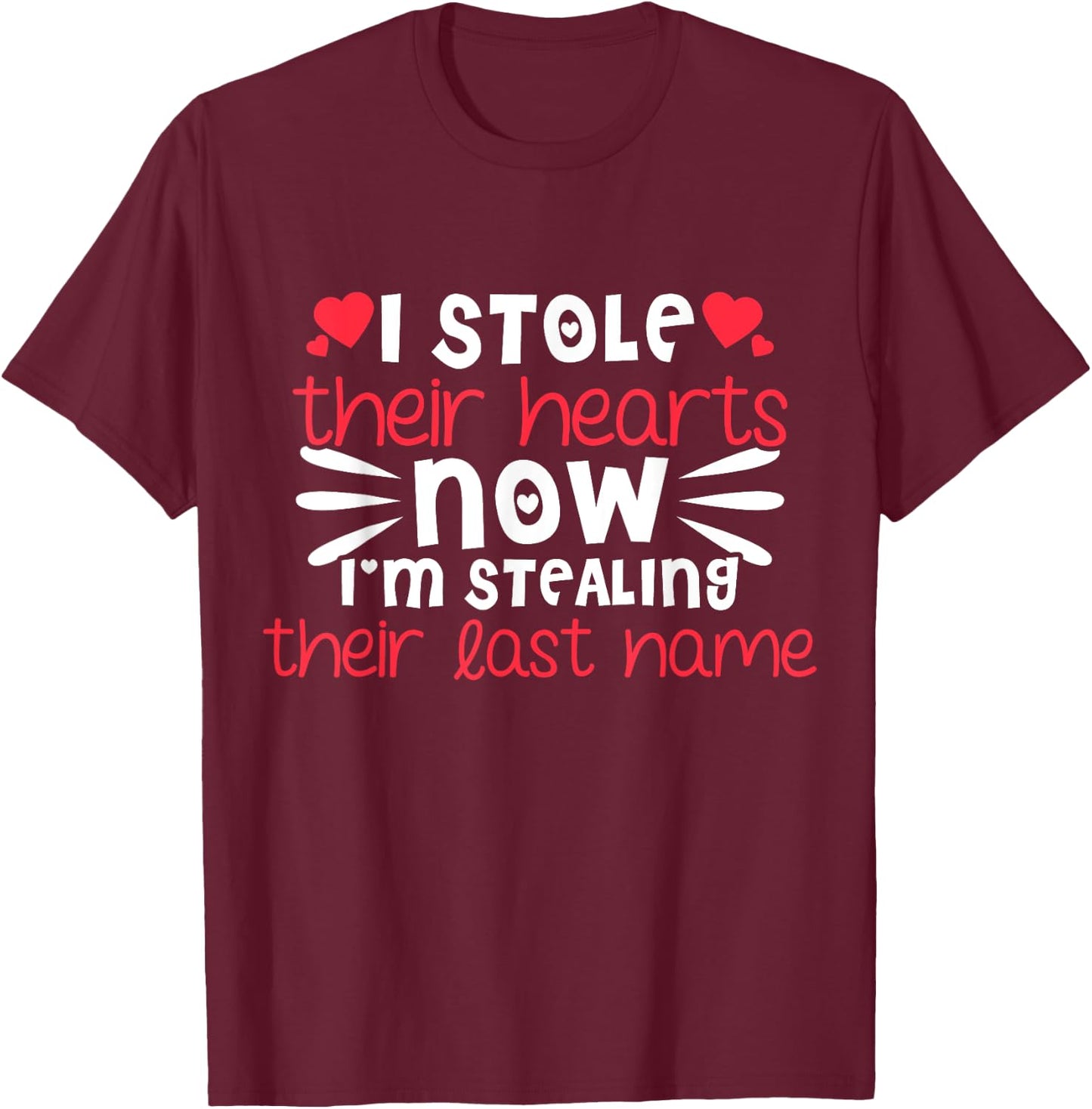 Adoption Announcement Day Family Gifts Last Name T-Shirt - T-Shirt | Maroon