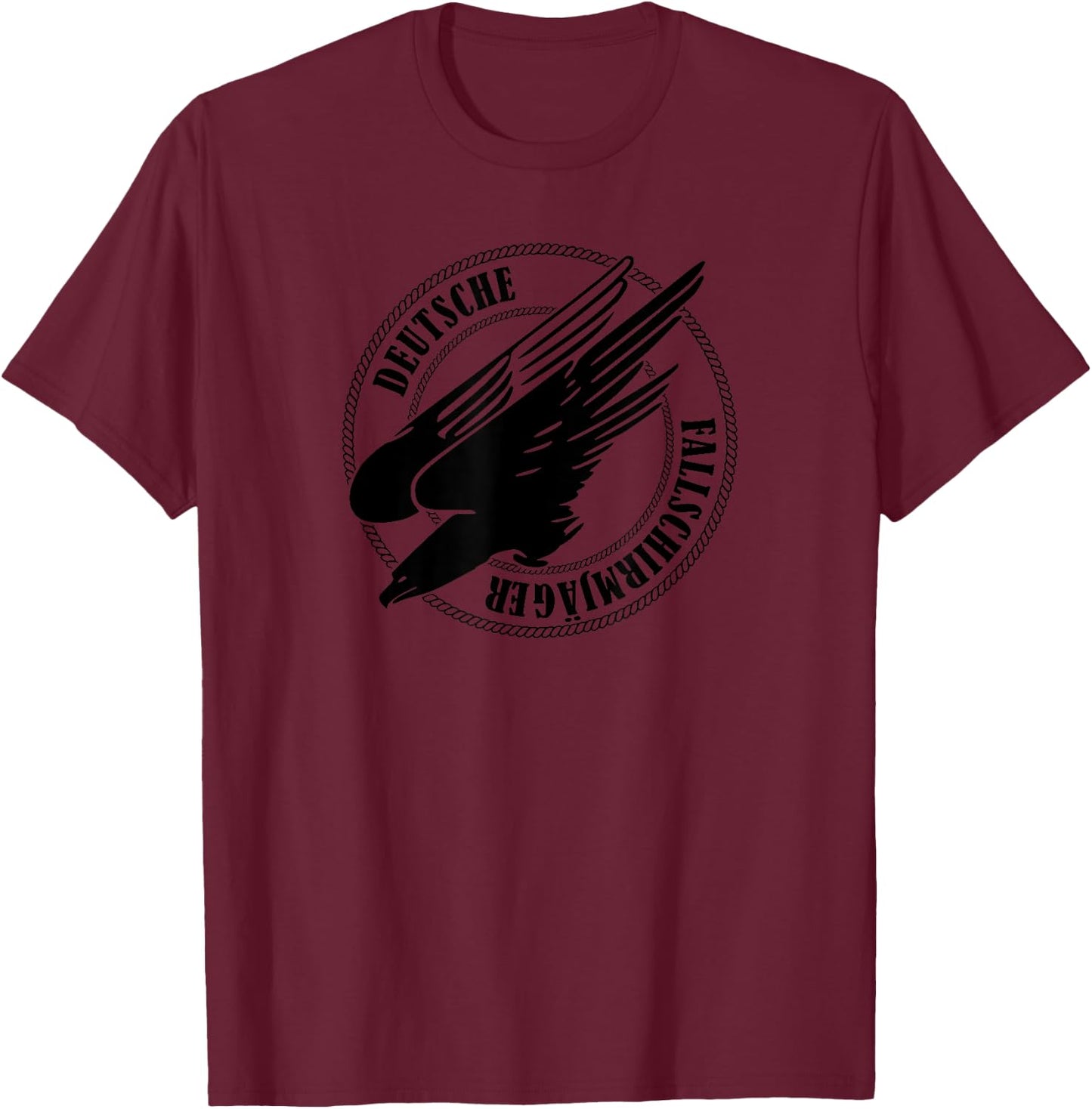 WW2 German Paratrooper - Fallschirmjager (subdued) T-Shirt - T-Shirt | Maroon