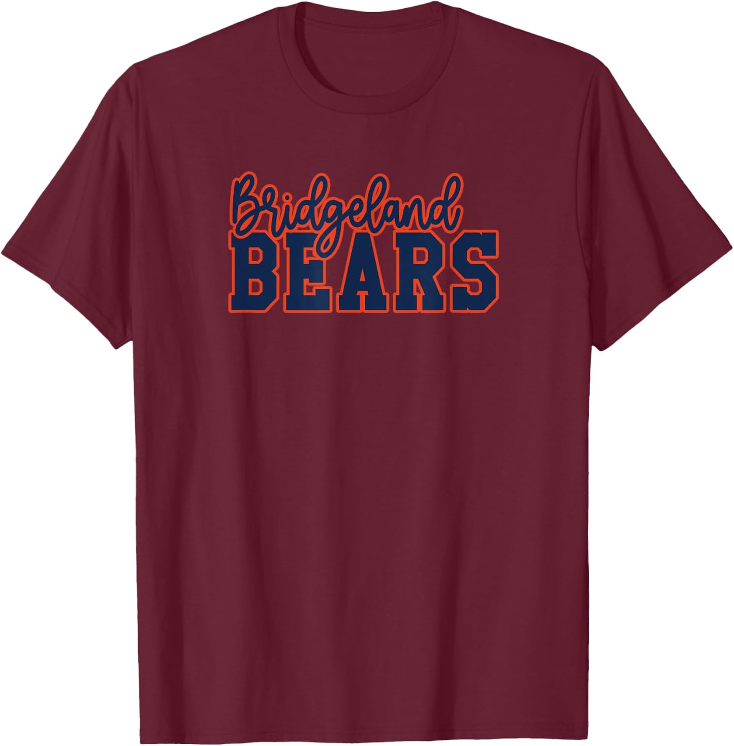 Bridgeland High School Bears T-Shirt - T-Shirt | Maroon