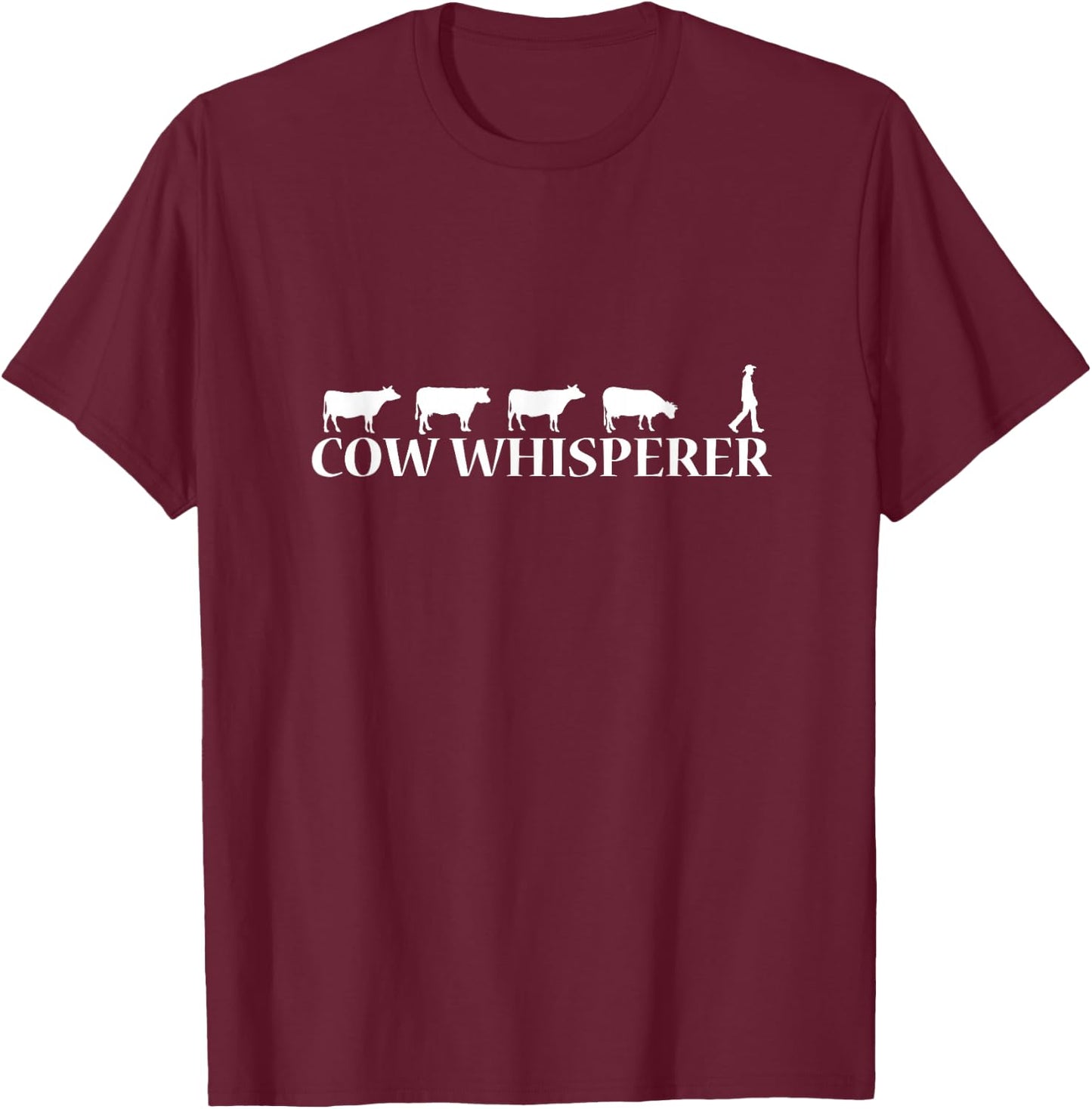 Cow whisperer farmer T-Shirt - T-Shirt | Maroon
