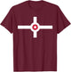 Indianapolis City Flag Print T-Shirt - T-Shirt | Maroon
