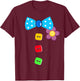 Halloween Clown Tie Costume For Man Woman And Kids T-Shirt - T-Shirt | Maroon