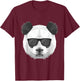 Cool Panda Women and Kids by king panda T-Shirt - T-Shirt | Maroon