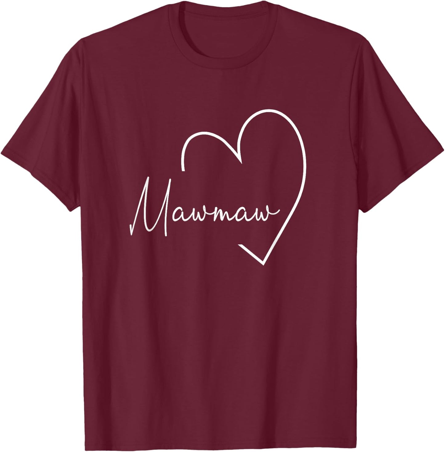 Mawmaw Gift Grandma Christmas Mother's Day T-Shirt - T-Shirt | Maroon