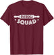 FOLKLOVE STUDIO | Designed by Ola PIEROGI SQUAD Retro Rolling Pin Polish Pierogi Team -Adults Black T-Shirt - T-Shirt | Maroon