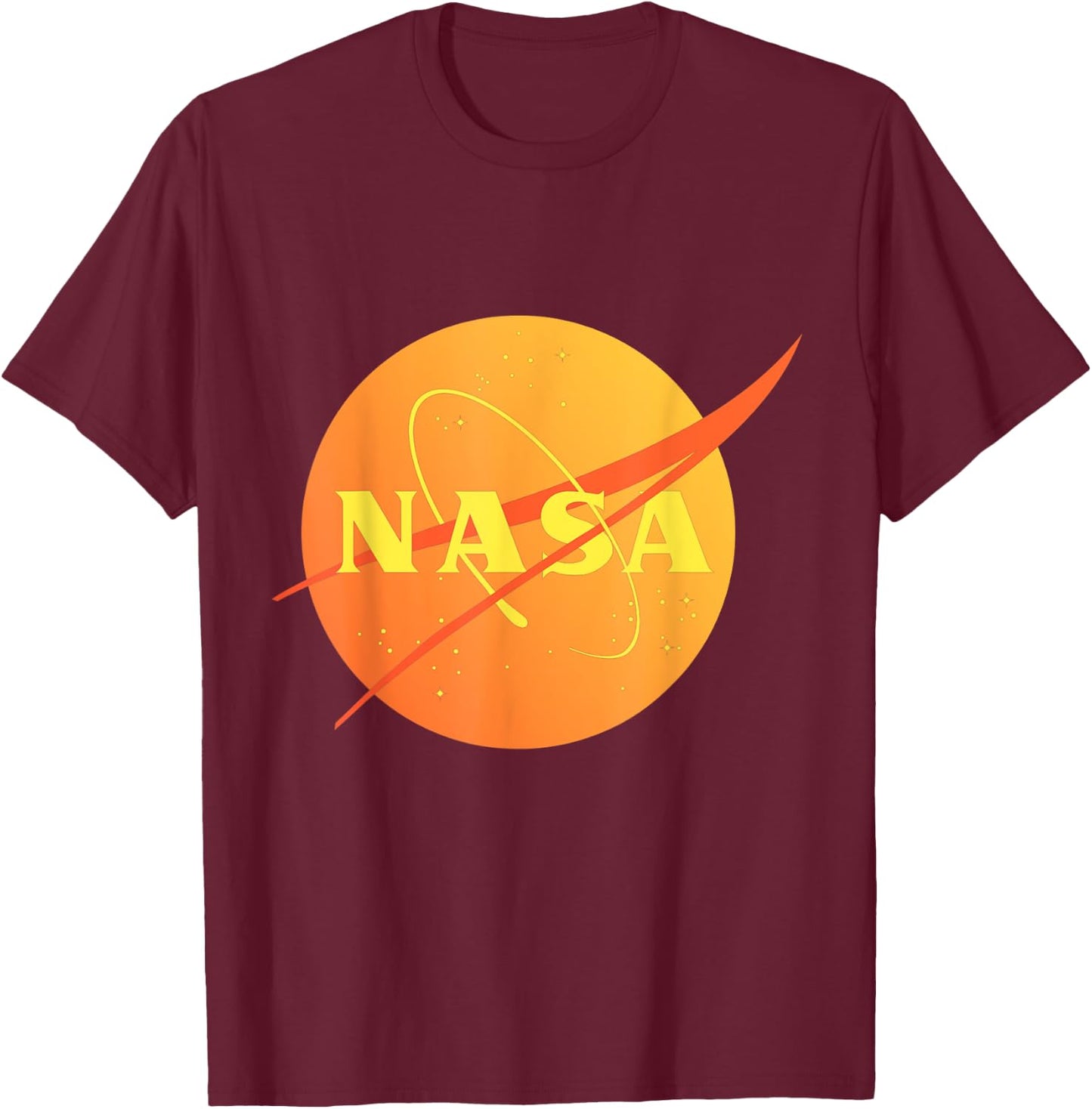 Official NASA Logo - Orange Mars T-Shirt - T-Shirt | Maroon