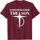My World Revolves Around Son of God Shirt Christian Dad T-Shirt - T-Shirt | Maroon