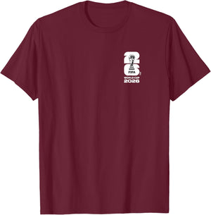 FIFA World CUP26 Australia Country Ball T-Shirt - T-Shirt | Maroon