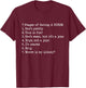 Funny Nurse - Seven Stages of Dating a Nurse T-Shirt - T-Shirt | Maroon