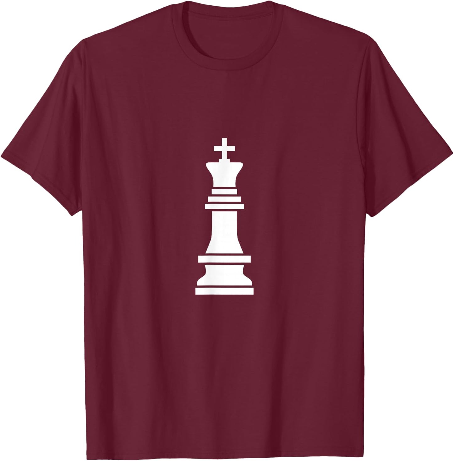 King Chess Piece T-Shirt - T-Shirt | Maroon