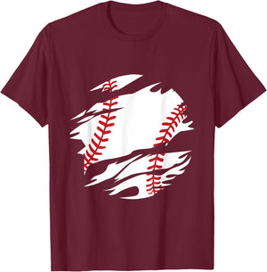 Baseball Life Baseball Player Fan T-Shirt - T-Shirt | Maroon