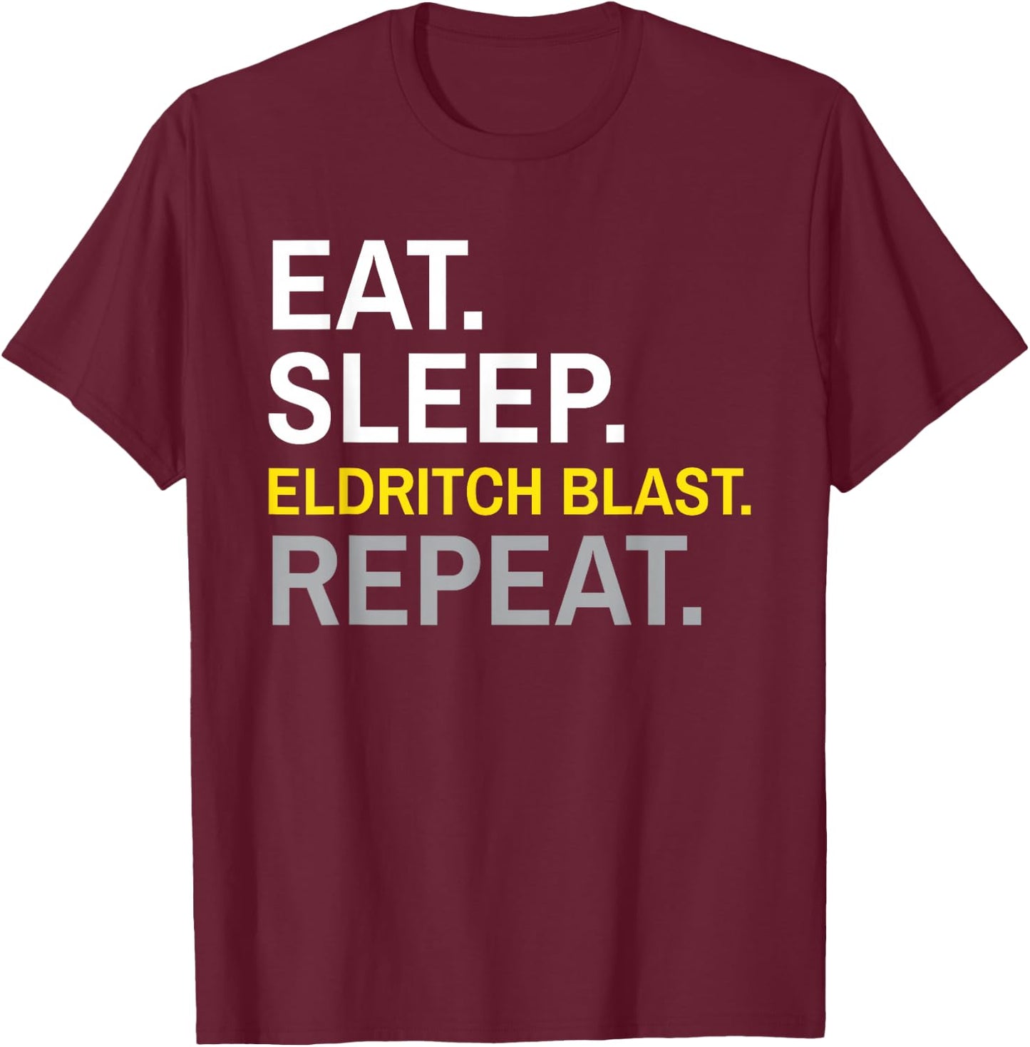 Warlock Class Eldritch Blast T-Shirt - T-Shirt | Maroon