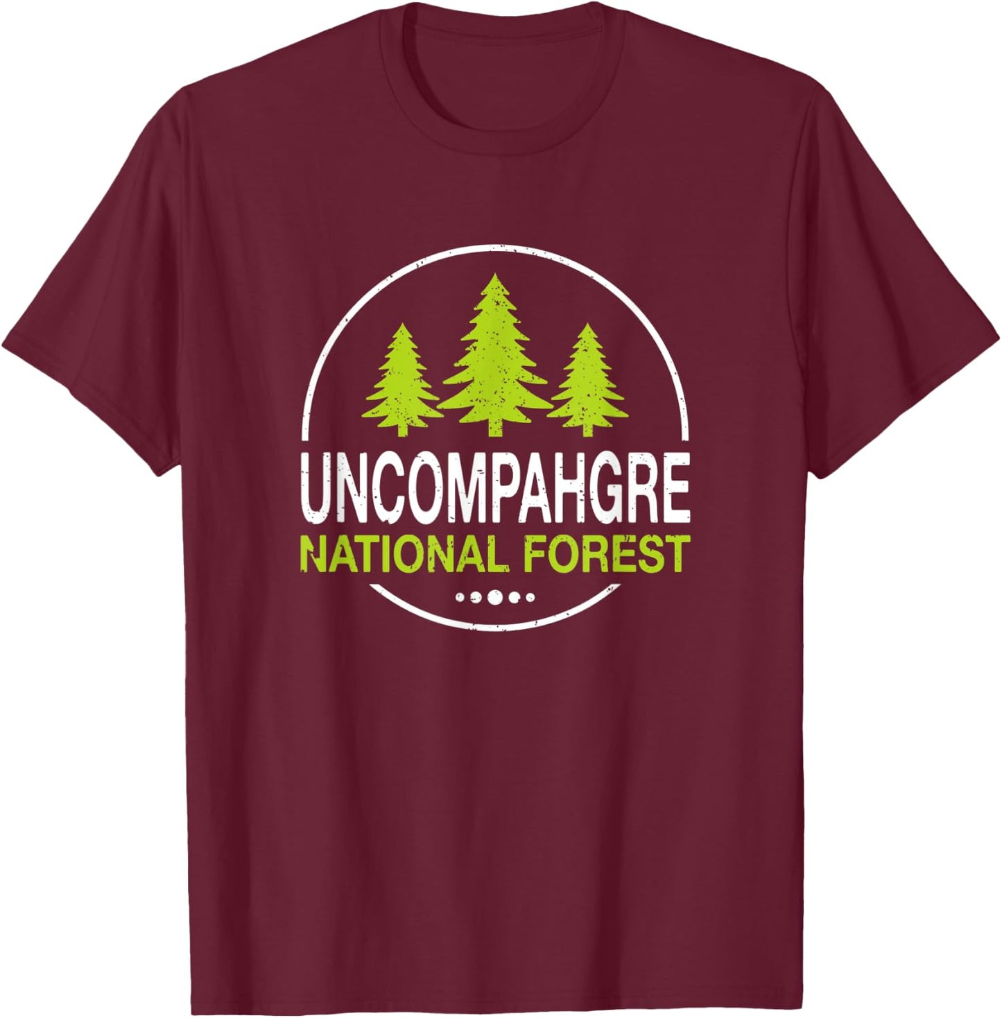 Uncompahgre National Forest T-Shirt - T-Shirt | Maroon