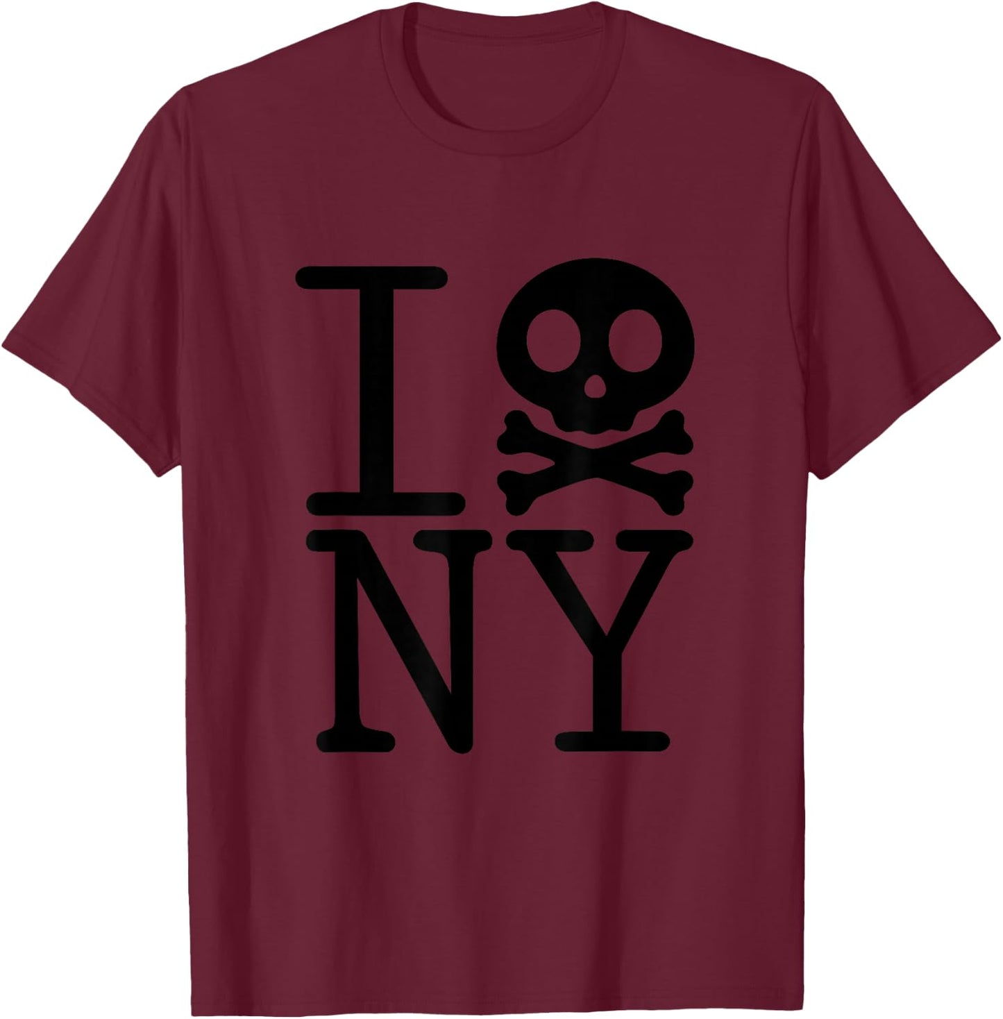 I Hate NY ( New York ) T Shirt T-Shirt - T-Shirt | Maroon